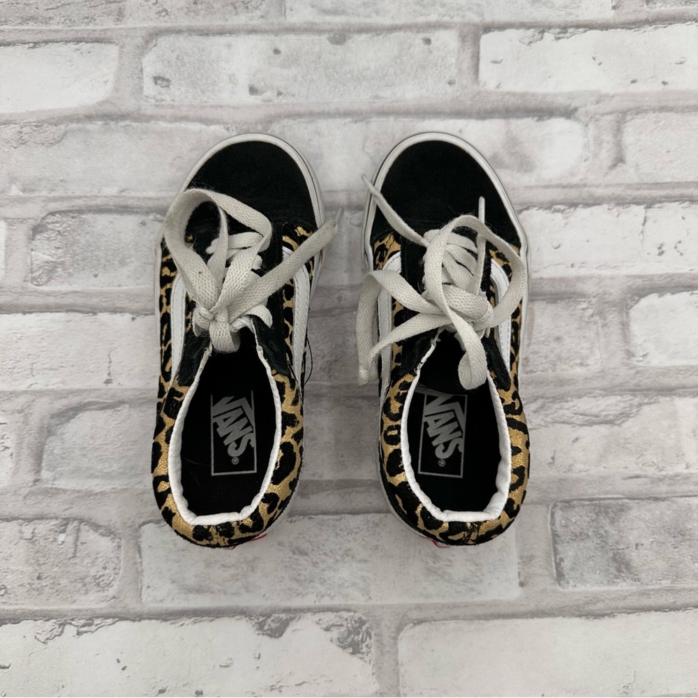 Vans Kids Old Skool Leopard Shoe Animailer Brown Leopard - Picture 3 of 8